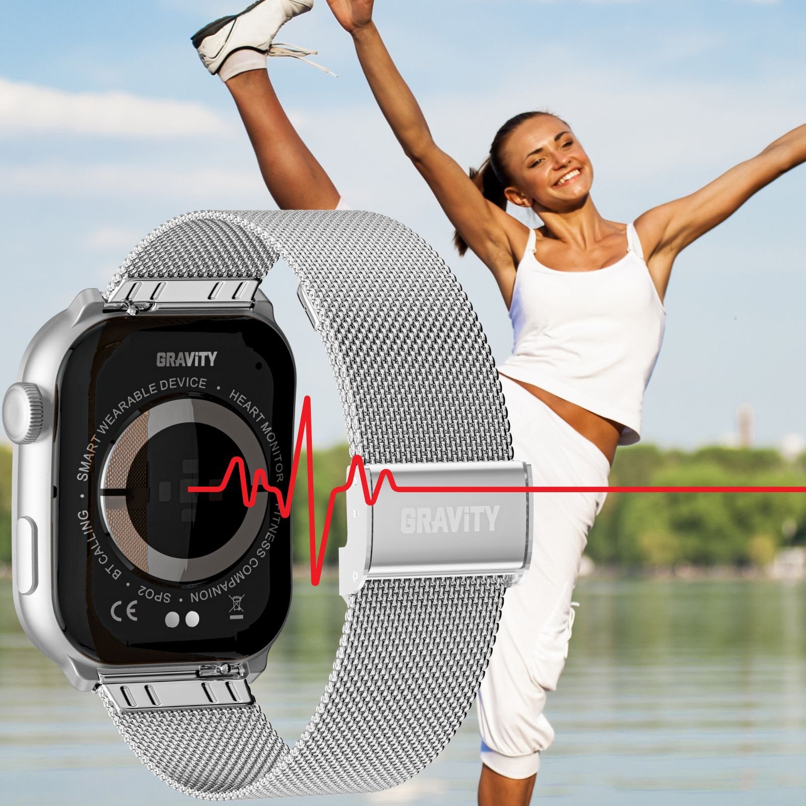 Orë inteligjente Gravity Elissa, AMOLED AlwaysON, thirrje dhe njoftime, për femra