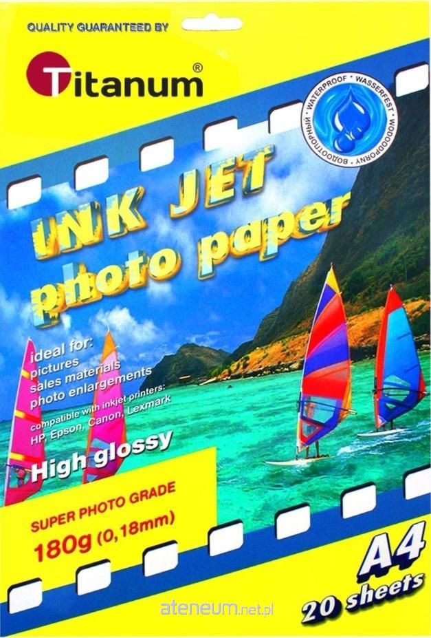 Letër fotografike Titanum Photo Paper, A4, glossy, 20 fletë