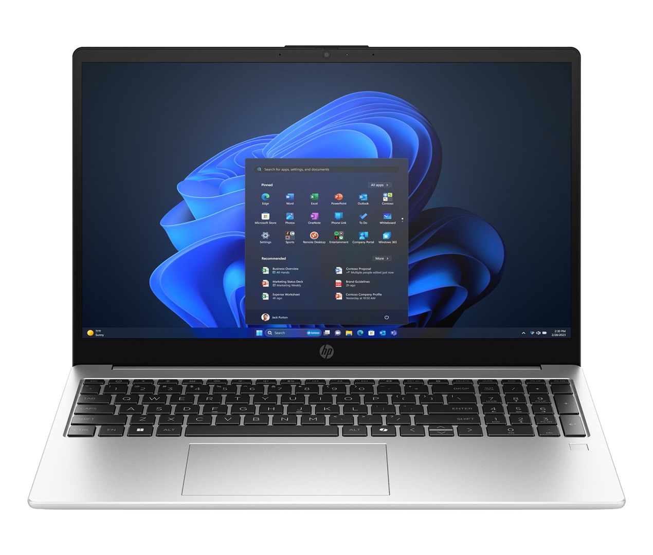 Laptop HP 250R G10, Intel Core 5 120U, 15.6", 16GB DDR4, 512GB SSD, Intel Graphics, i hirtë