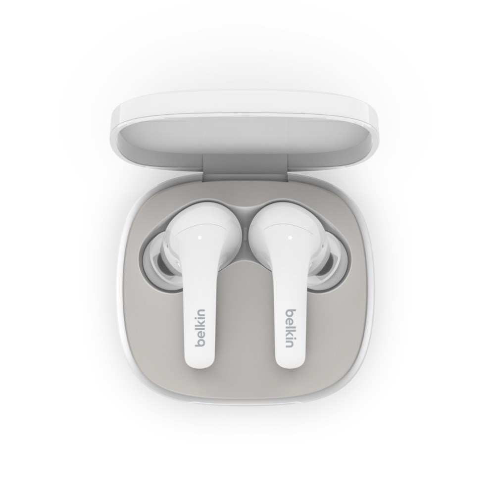 Kufje wireless Belkin SOUNDFORM Flow, in-ear, IPX5, të bardha