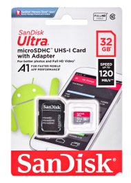 Kartë e memories SanDisk SDSQUAR-032G-GN6MN, MicroSDHC, 32 GB, Class 10 + përshtatës SD