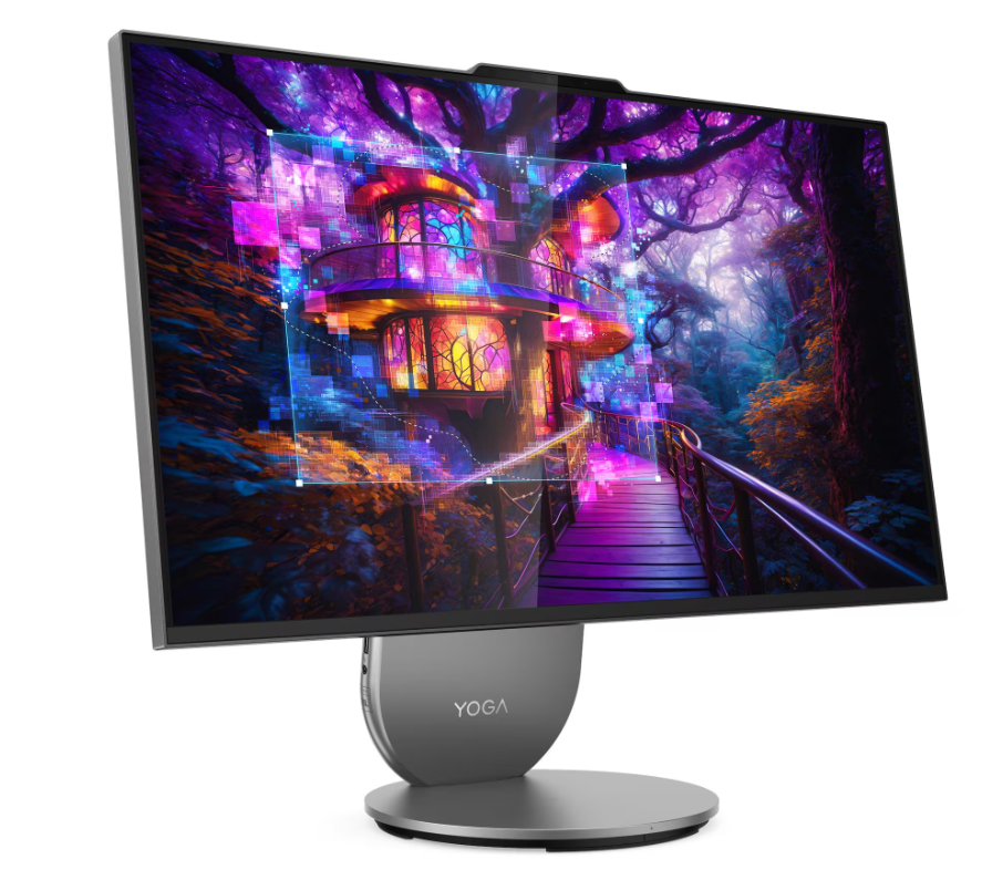 Kompjuter All-in-One Lenovo YOGA 27IAH10, 27", Intel Core Ultra 7 255H, 16GB RAM, 1TB SSD, Integrated Intel Arc 140T Graphics, i hirtë