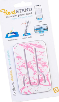 Mbajtëse telefoni Thinking Gifts Flexistand, fleksibile, ultra e hollë, Pink Marble