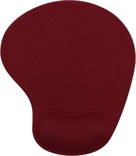 Mauspad Powerton ERGO PALMA MINI, jastëk xheli, e kuqe burgundy