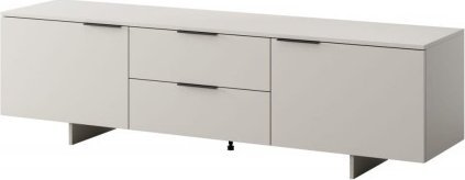 Komodë TV Alma 2D2S, 180cm, MDF dhe chipboard, gri kashmir