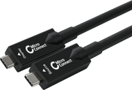 Kabllo USB C Microconnect USB3.2CC15OP, 15m, 10Gbps, e zezë