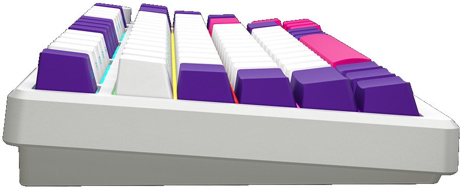 Tastierë mekanike gaming Lorgar KBP7075W, wireless 75%, RGB, e bardhë