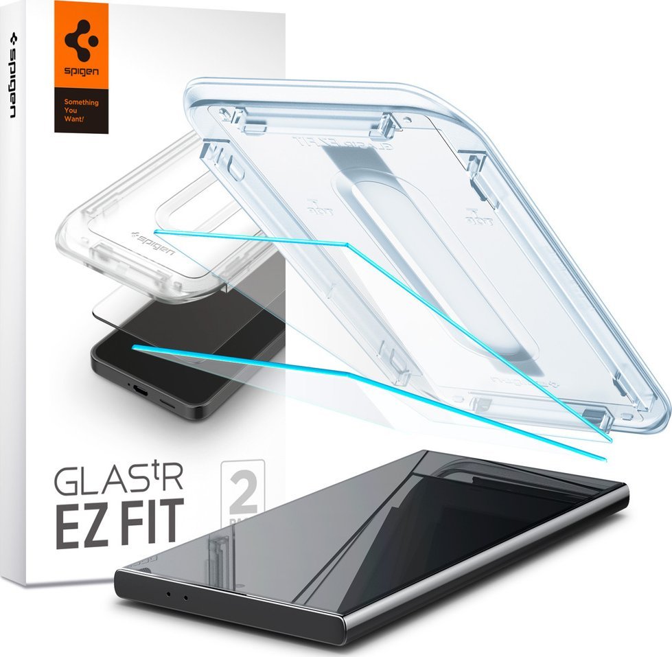 Mbrojtës ekrani Spigen Glas tR EZ Fit HD, 2 copë, Samsung Galaxy S24 Ultra, transparent
