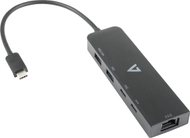 Adapter USB C në Ethernet 2.5G, hub 3x USB A, gri