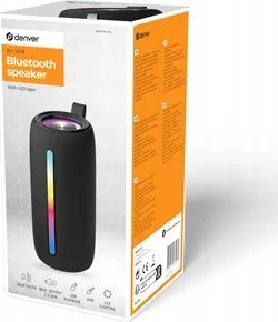 Altoparlant Bluetooth Denver BTL-360B, portativ, drita RGB, i zi