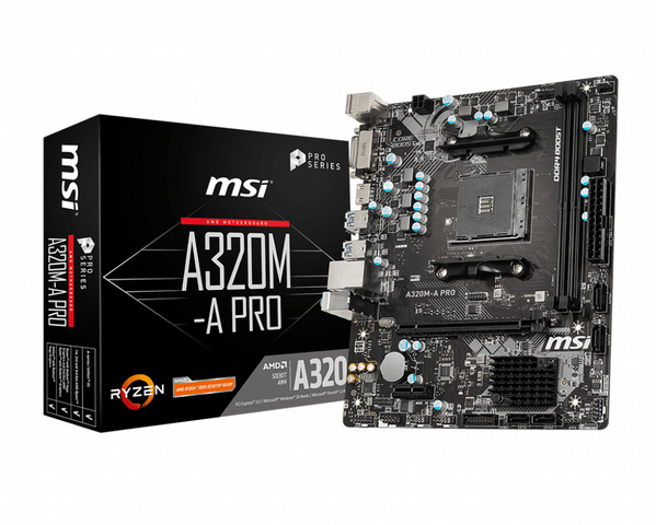 Pllakë amë MSI A320M-A PRO AMD A320 Socket AM4 micro ATX
