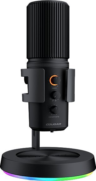 Mikrofon studio Cougar Screamer X 3H500MK3B.0001, USB, me shumë drejtime, i zi