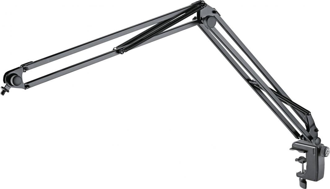 Рачка за маса за микрофон Konig&amp;Meyer 23840.300.55, навој 3/8" и 5/8", црна