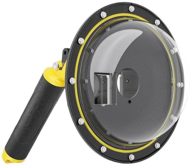 Dome port uji TELESIN për DJI Osmo Action 4 3, i papërshkueshëm nga uji, transparent