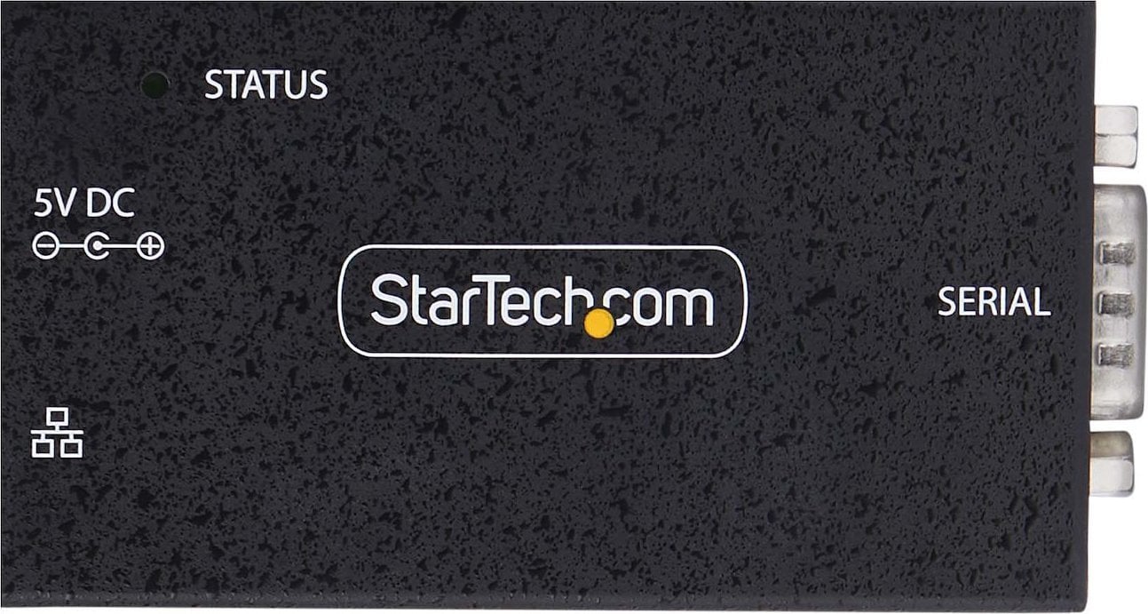 Adapter serial në Ethernet StarTech 1-Port, RS232, PoE 802.3af, metalik