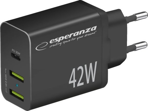 Karikues rrjeti Esperanza EZC106K, universal, i zi
