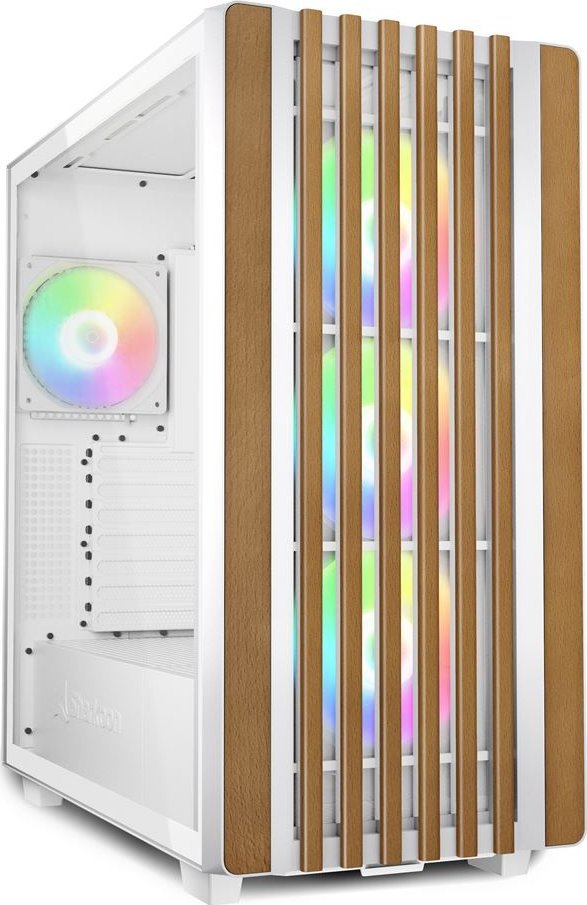 Kornizë PC Sharkoon Rebel C70G, ATX, RGB, e bardhë