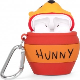 Kuti mbrojtëse për AirPods, dizajn 3D enë mjalti, gjenerata 1 dhe 2, e verdhë