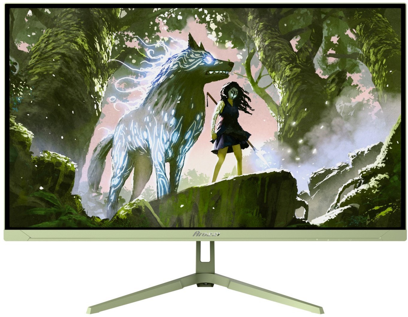 Monitor gaming Arozzi Nova 27", IPS, QHD 180Hz, jeshile Forest Green