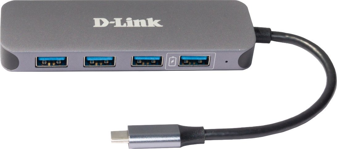 HUB USB D-Link DUB-2340, USB-C 3.2, USB Power Delivery 60W, gri
