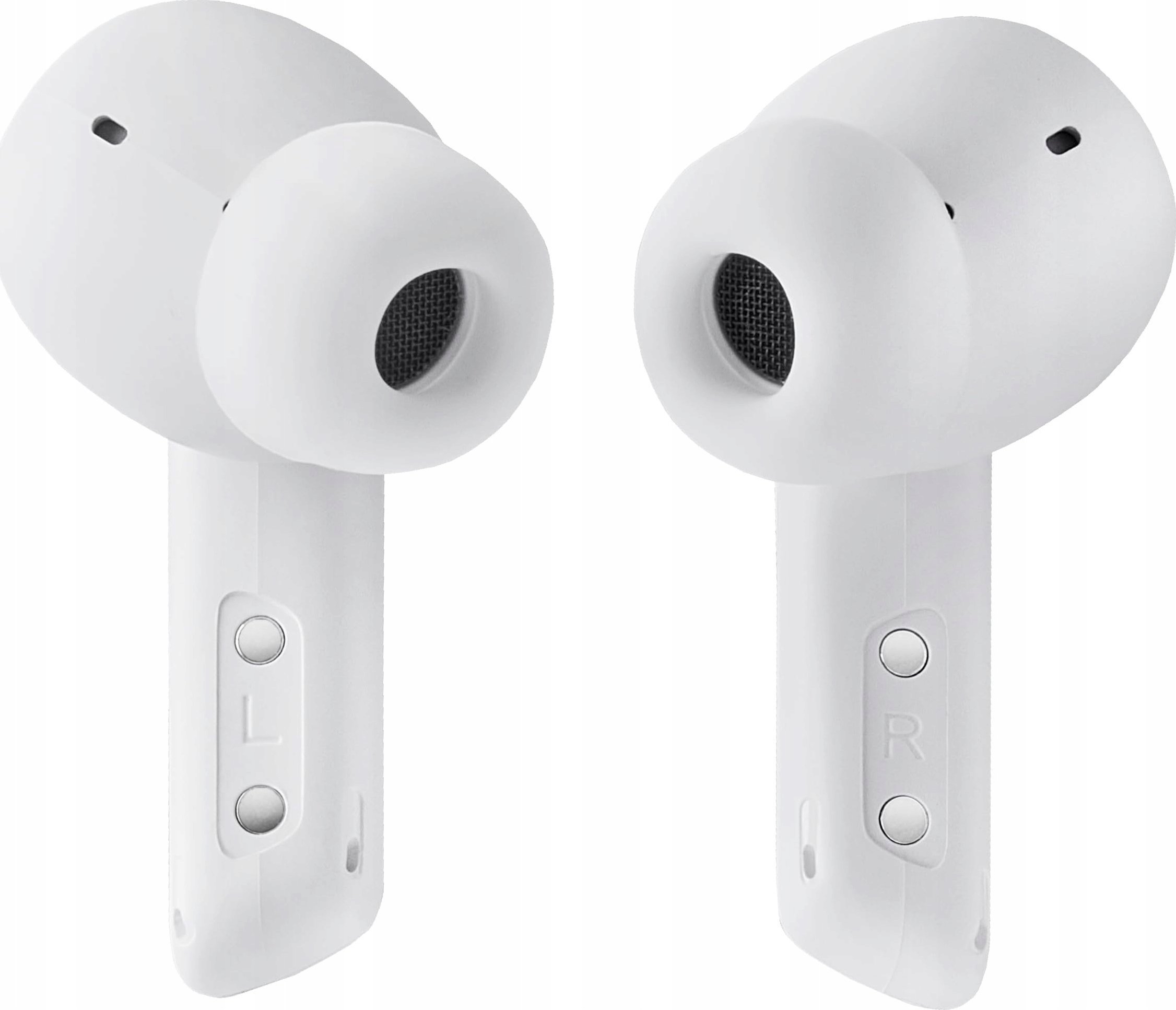 Безжични слушалки Интенсо Buds Pro TWS, Bluetooth 5.3, Hybrid ANC, бели