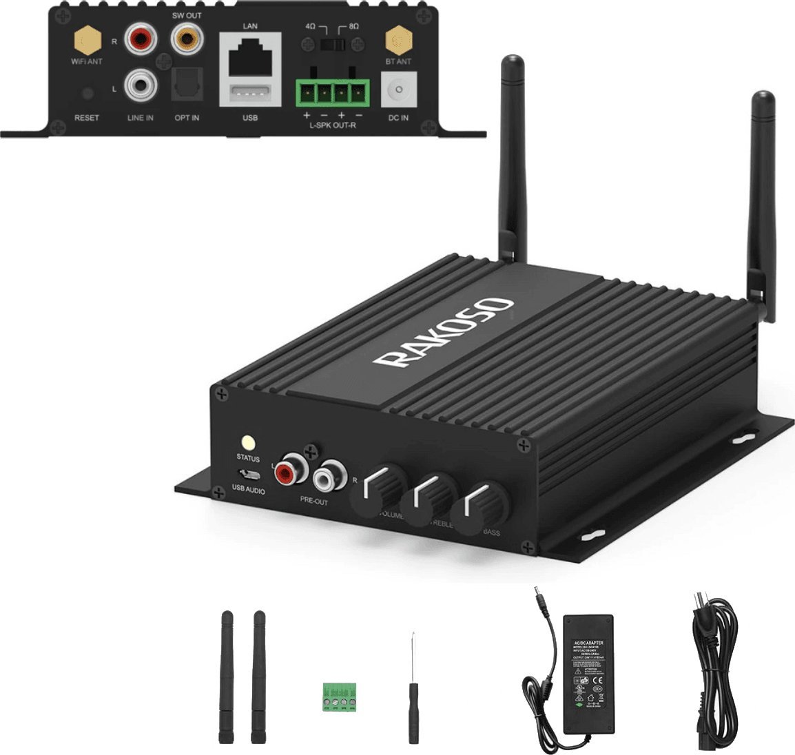 Streameri audio Arylic SA100, multiroom, Wi‑Fi Bluetooth, i zi