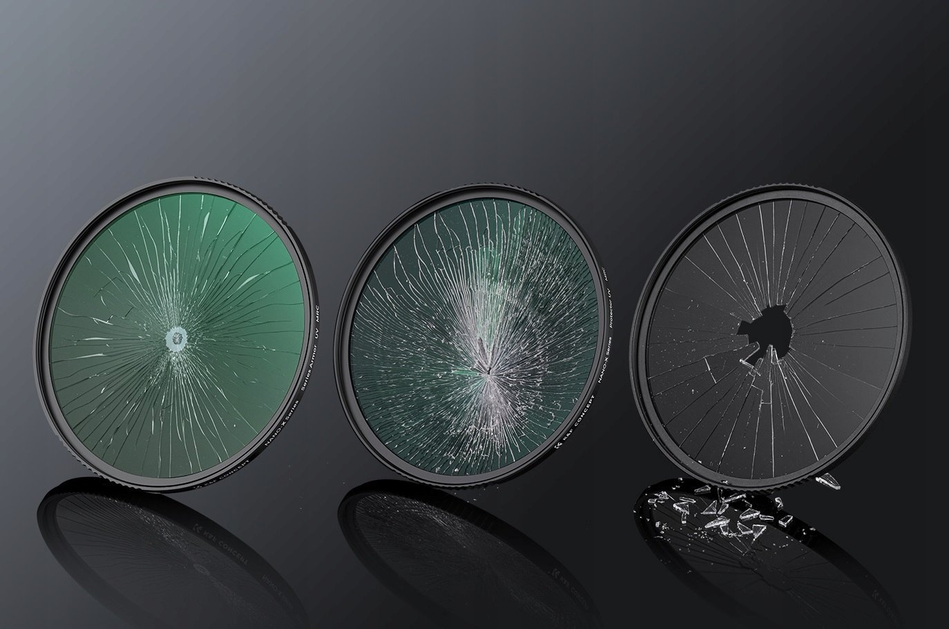 Филтер УВ за камера К&Ф Концепт Нано Икс АРМОР, 46 мм, оптичко стакло, црн