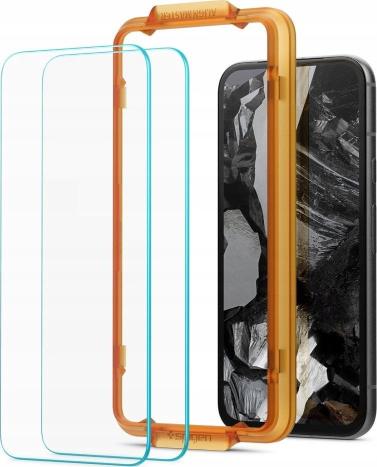 Xham mbrojtës Spigen Glas tR AlignMaster, Google Pixel 8a, 2 copë, transparent