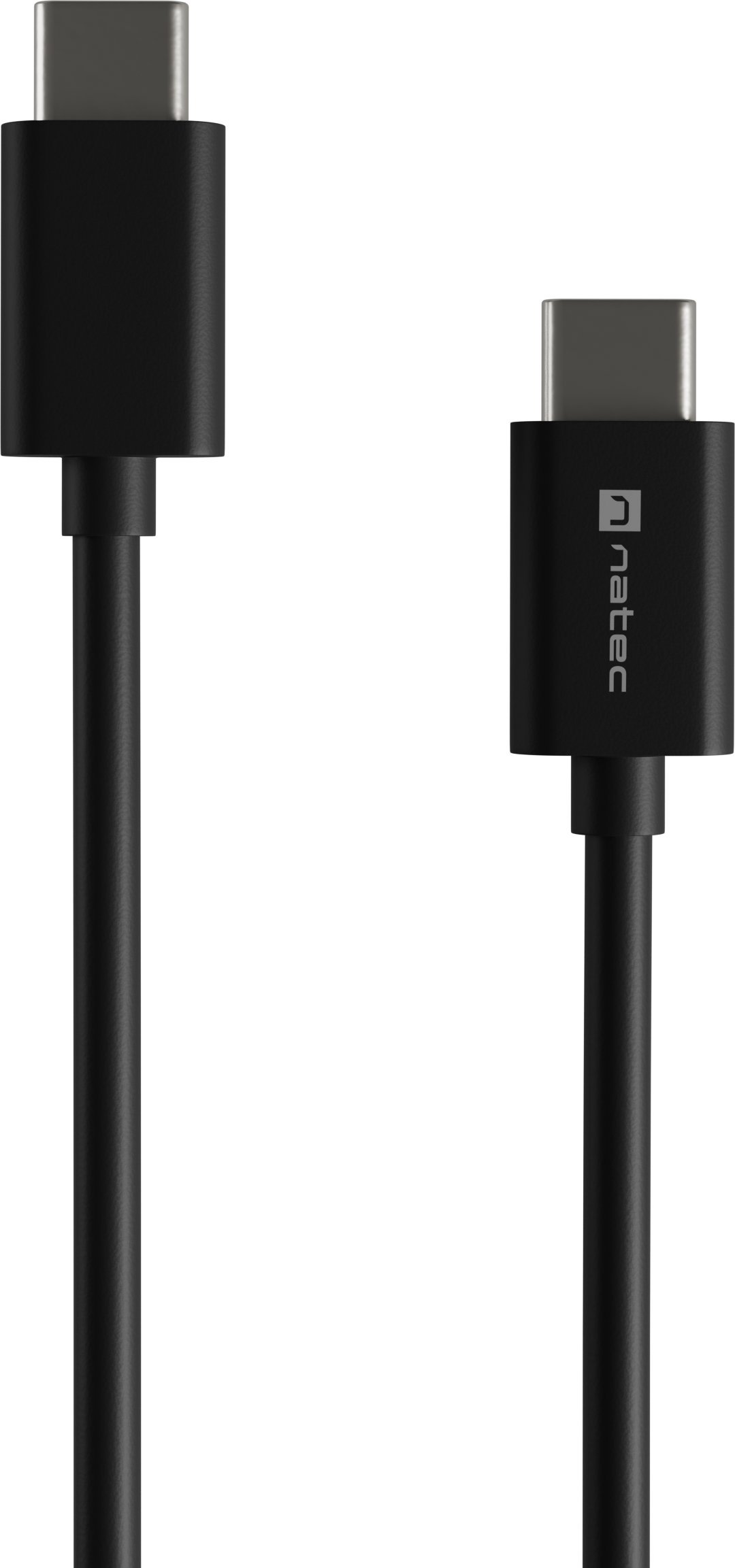 Kabllo USB Natec NKA-2146, USB-C në USB-C, 1 m, 100W, e zezë