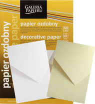 Letër dekorative Galeria Papieru A4, 120g, paketim 50 fletë, e bardhë