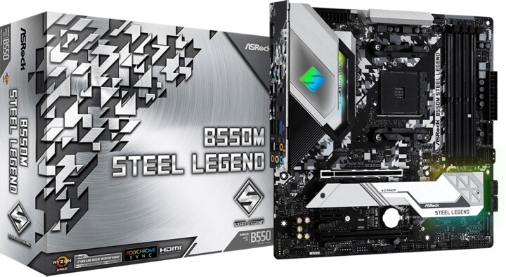 Pllakë amë ASRock B550M Steel Legend - AMD B550