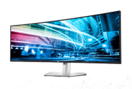 Monitor Dell Ultrasharp, 49", 5K Ultra Hd, i zi / argjend