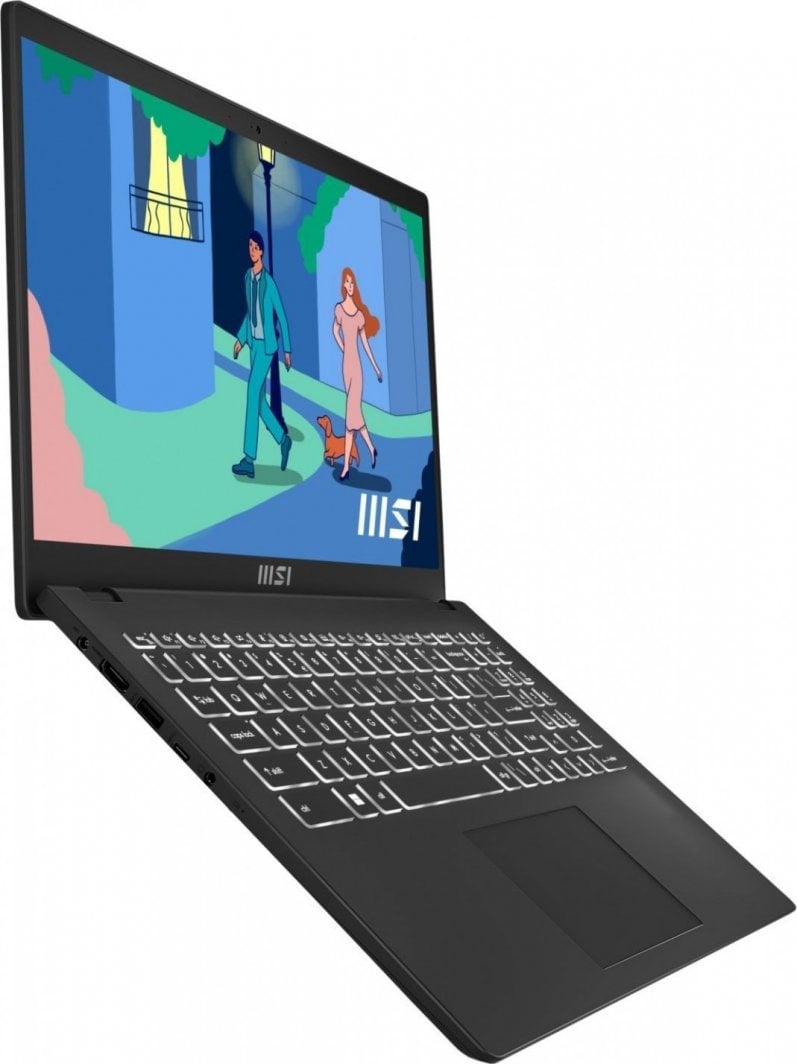 Laptop MSI Modern 15 B12MO-686PL, 15.6", Intel Core i7 1255U, 16 GB RAM, 512 GB SSD, i zi