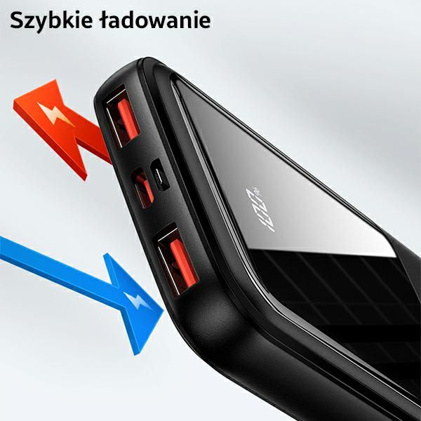 Karikues portabël Usams PB58, 10000mAh, 2 porta USB, i zi