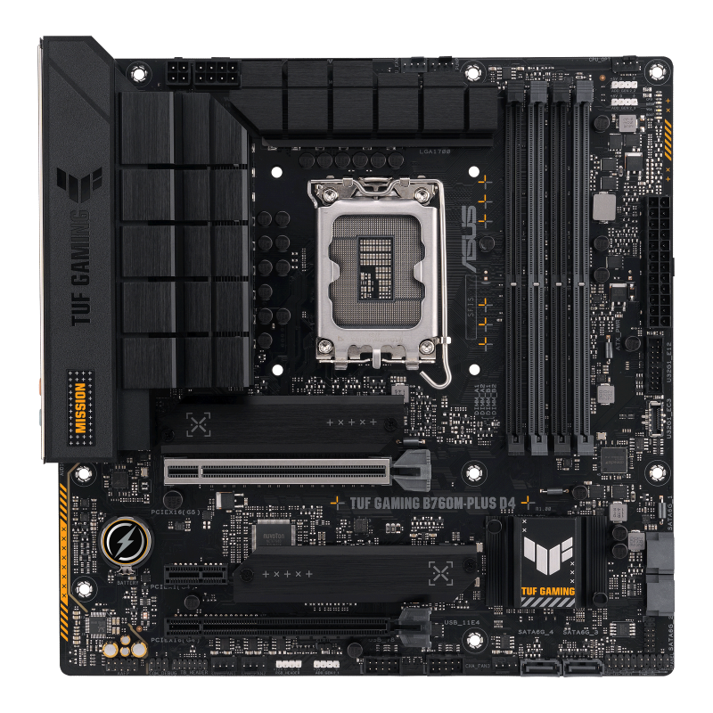 Pllakë amë Asus TUF Gaming B760M PLUS D4, mATX, LGA1700, e zezë