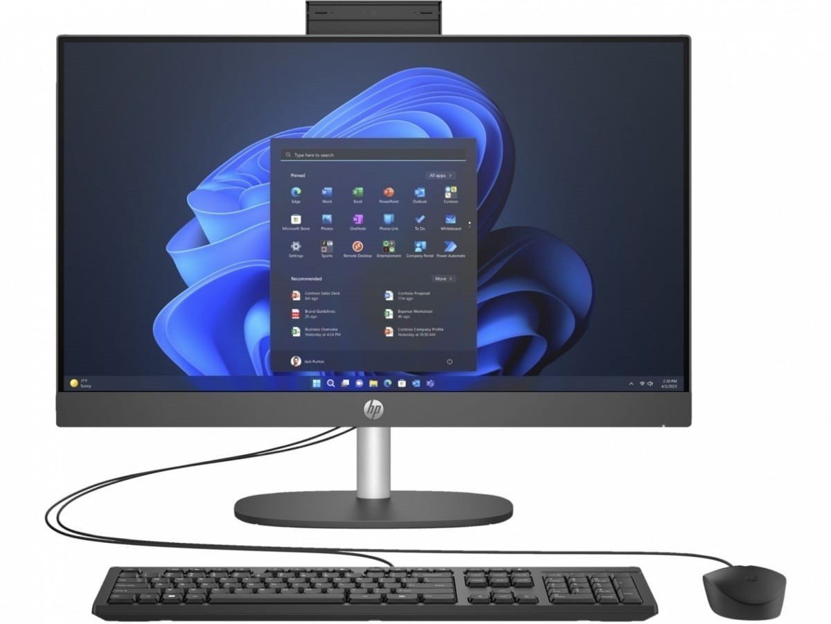 Компјутер All in One HP ProOne 240 G10, Intel Core Ultra U7 155U, 24\", 16GB RAM, 512GB SSD, црн