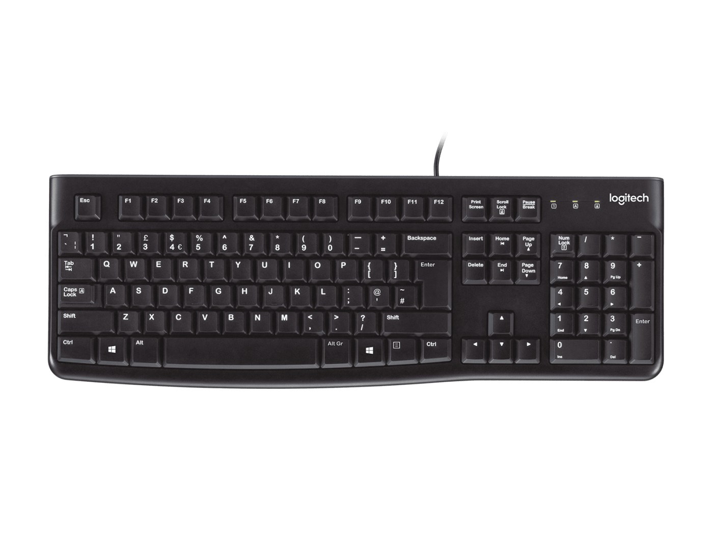 Tastierë Logitech K120, me kabllo, USB, e zezë