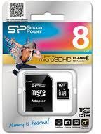 Мемориска картичка Silicon Power MicroSDHC, 8GB
