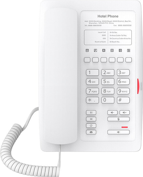Telefon Fanvil H3 hotelový SIP, i bardhë