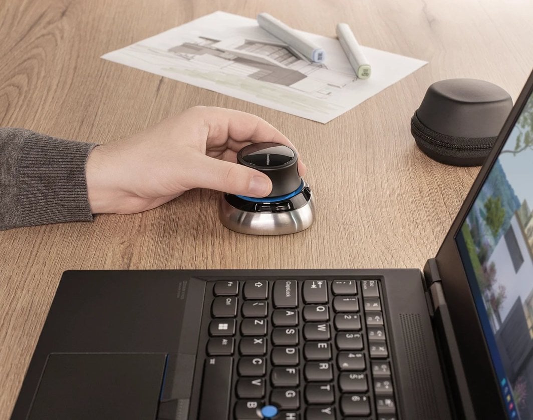 Maus 3D 3Dconnexion SpaceMouse Wireless, profesional, pa tela, gri