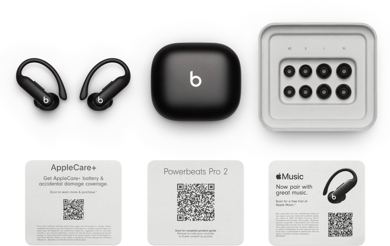 Спортски слушалки Beats Powerbeats Pro 2, безжични, со ear hook, црни