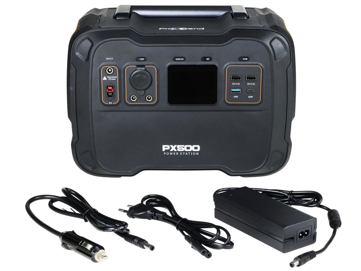 Stacion portativ energjie ProXtend PX-500WPS, 500W, 614Wh, i zi