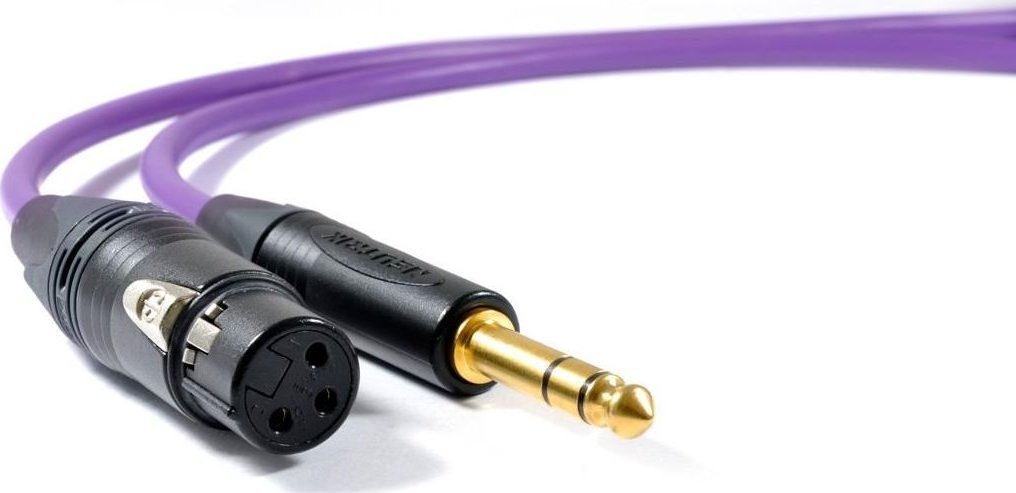 Kabllo audio Melodika Jack 6.3mm - XLR, 5m, vjollcë