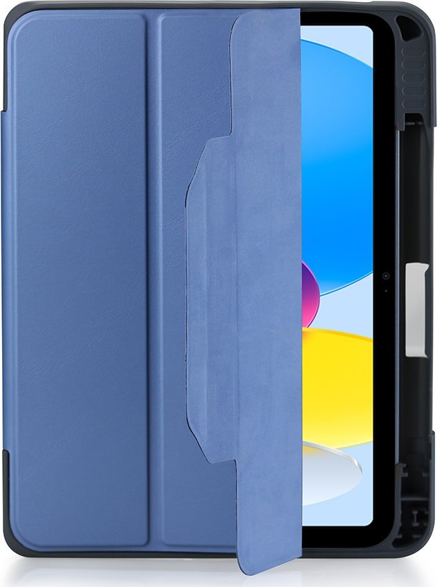 Mbrojtëse tablet DEQSTER Rugged MAX për iPad 10.9" gjenerata 10, me këmbë mbështetëse, me mbajtës stilolapsi, e shumëngjyrshme