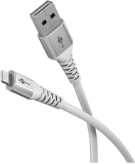 Kabllo Lightning Goobay, USB A, 2 m, 60W, gri
