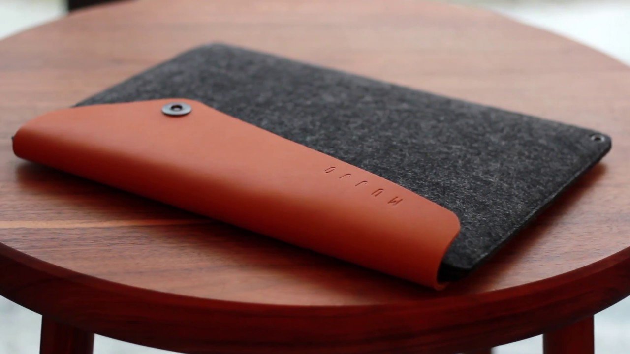 Husë laptopi Mujjo Sleeve, për 12", lëkurë natyrale, kafe e çelur