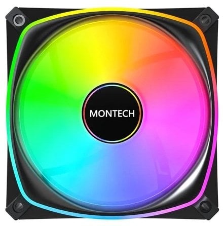 Ventilator PC Montech RX120 Pro ARGB, 120mm, PWM, i zi
