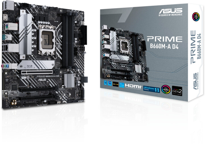 [OUTLET] Pllakë amë ASUS PRIME B660M-A D4 (DDR4) - Intel B660