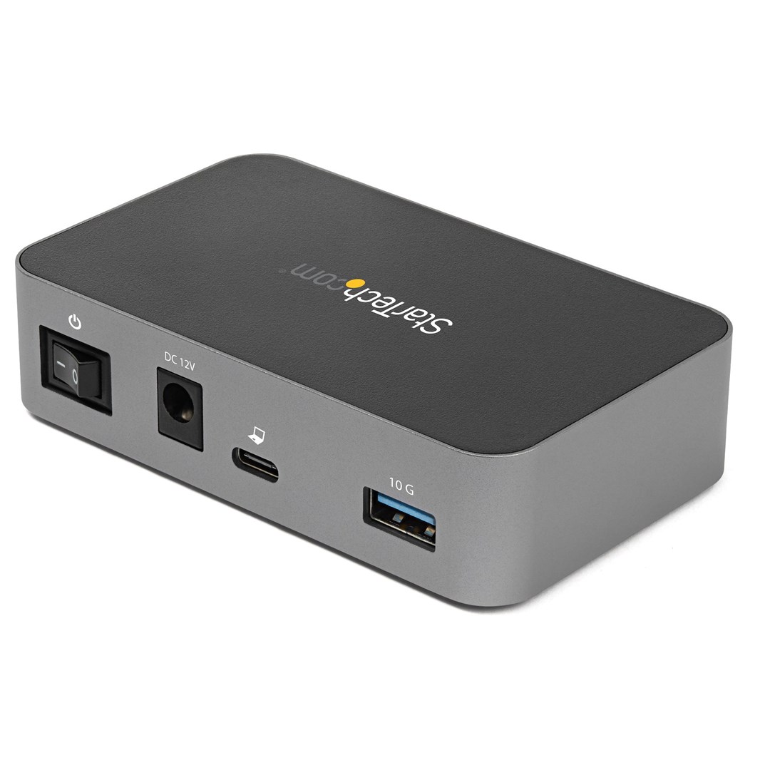 Qendër USB Startech, 4 porte, USB-C, 10Gbps, e zezë