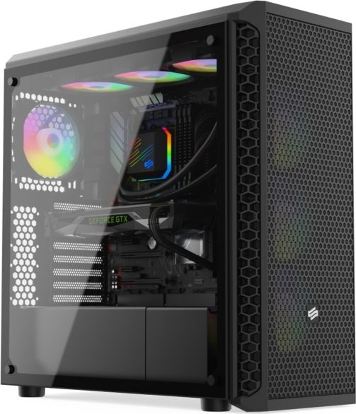 Kasë kompjuteri SilentiumPC Signum SG7V Evo TG ARGB (SPC250), e zezë